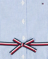 Tommy Hilfiger Girls' 2T-6X Ithaca Stripe Halter Polo Dress