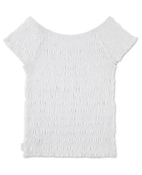 abercrombie kids Girls' Smocked Short-Sleeve Top