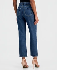 I.n.c. International Concepts Women's High-Rise Straight Ankle Jeans, Macy's Exclusive