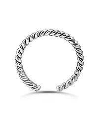 Giani Bernini Rope Twist Adjustable Toe Ring. Sterling Silver. Created for Macy's.