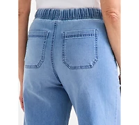 Style & Co Women's Cropped High Rise Wide-Leg Jeans, Macy's Exclusive