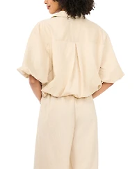 Vince Camuto Women's Cropped Collared Neck Jacket