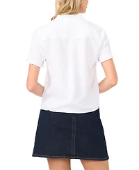 Vince Camuto Women's Short-Sleeve Ruffle Blouse