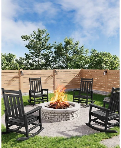 gaomon Hdpe Rocking Chair Outdoor Set of