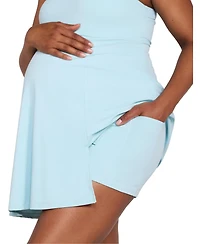 Motherhood Maternity Sleeveless Active Dress with Shorts