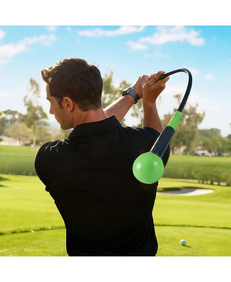 Mecale Golf Swing Trainer Stick with Weighted Head, 47"/40"/31.5" Practice Aid