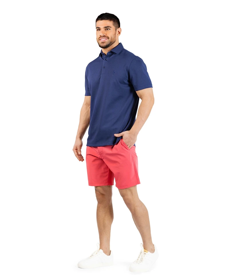 Tailorbyrd Men's Distressed Floral Modal Polo
