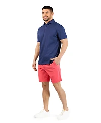 Tailorbyrd Men's Distressed Floral Modal Polo