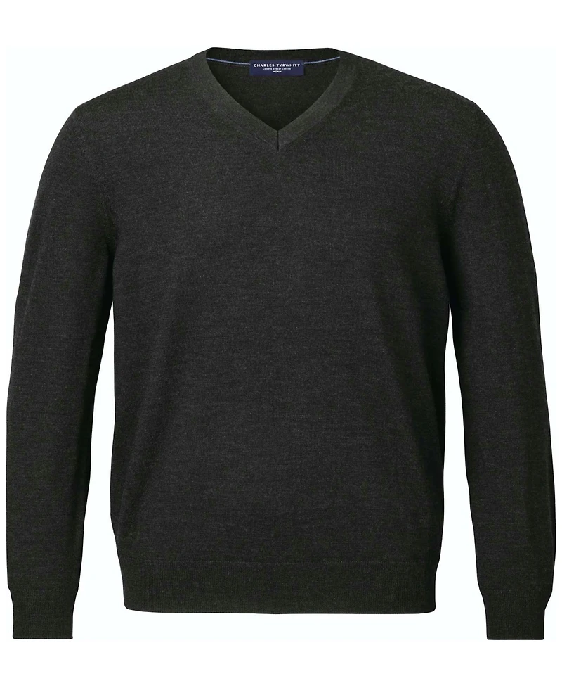 Charles Tyrwhitt Men's V-Neck Regular-Fit Sweater