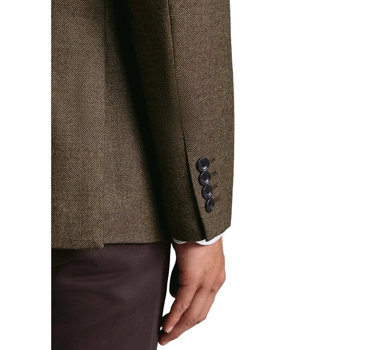 Charles Tyrwhitt Men's Texture Slim-Fit Blazer