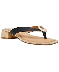 Dv Dolce Vita Women's Nuala Whipstitch Embellished Thong Slip-On Dress Sandals