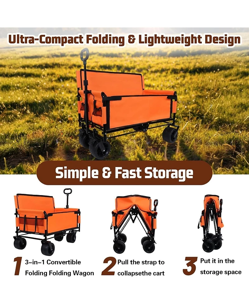 Rainsken Convertible Folding Wagon Cart