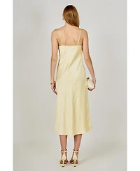 endless rose Women's Satin Midi Dress