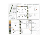 Tf Publishing Paper Goods July 2026 - June 2027 Repeated Posies Medium Weekly Monthly Planner