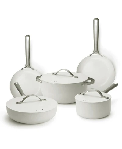Alva Mobi 8pc Ceramic Nonstick Cookware Set | Cannoli Cream