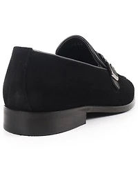 Vellapais Men's Knitted Strap Single Monk Loafers