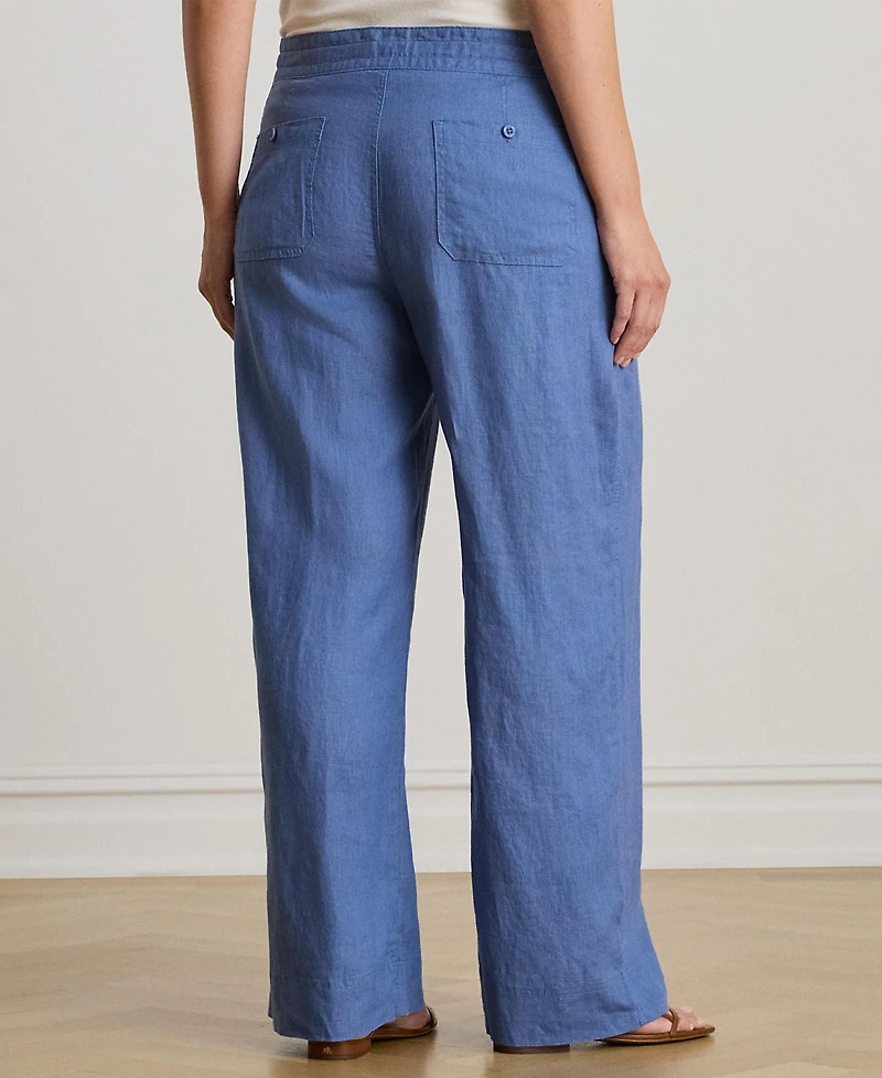 Lauren Ralph Plus Wide-Leg Pants