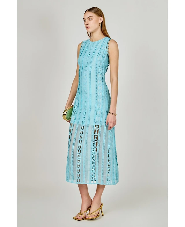 ohsevendays tiered sheer midi dress NEW Anthropologie OhSevenDays Tiered Sheer Midi Dress SIZE xS NWT