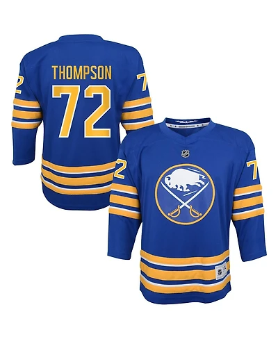Outerstuff Big Boys and Girls Tage Thompson Blue Buffalo Sabres Home Replica Jersey