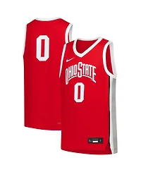Nike Big Boys and Girls Scarlet Ohio State Buckeyes Replica Basketball Jersey
