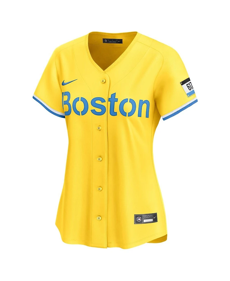 Nike Women's Yellow Boston Red Sox City Connect Limited Jersey