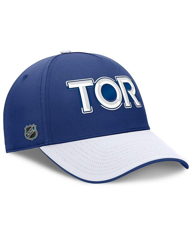 Fanatics Men's Blue/White Toronto Maple Leafs Authentic Pro Rink Team Code Flex Hat