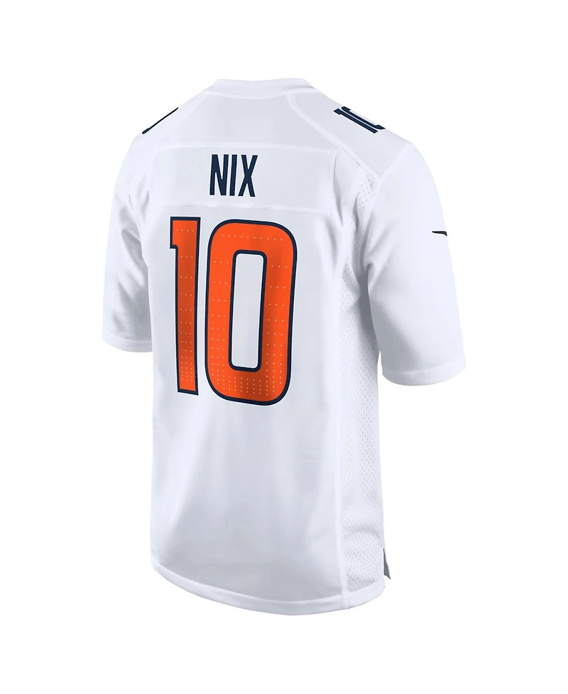 Nike Men's Bo Nix White Denver Broncos Tundra Fashion Game Jersey