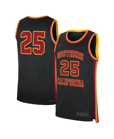 Nike Men's 25 Black Usc Trojans Alternate Replica Basketball Jersey