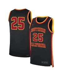 Nike Men's 25 Black Usc Trojans Alternate Replica Basketball Jersey