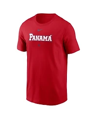 Nike Men's Red Panama Baseball 2026 World Classic Wordmark T-Shirt