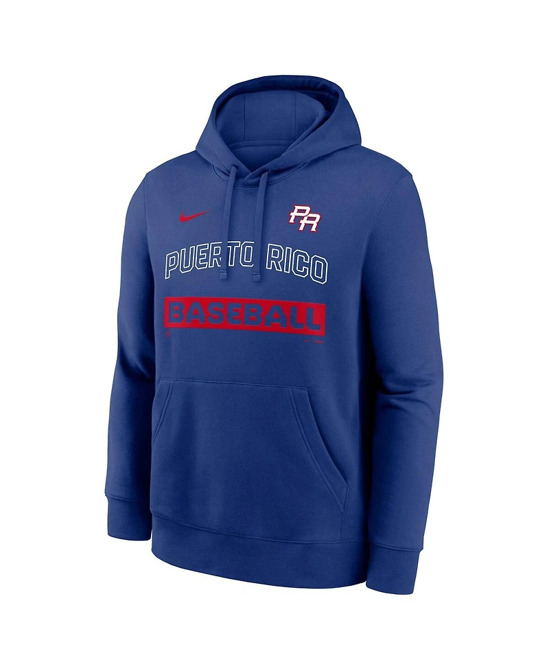 Nike Men's Royal Puerto Rico Baseball 2026 World Classic Club Hoodie