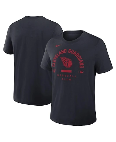 Nike Men's Navy Cleveland Guardians Authentic Collection Early Work Tri-Blend Dri-fit T-Shirt