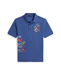Polo Ralph Lauren Boys 8-20 Embroidered Cotton Mesh Shirt