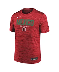 Nike Men's Red Mexico Baseball 2026 World Baseball Classic Velocity Dri-fit T-Shirt