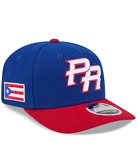 New Era Men's Blue/Red Puerto Rico Baseball 2026 World Baseball Classic 9SEVENTY Adjustable Hat