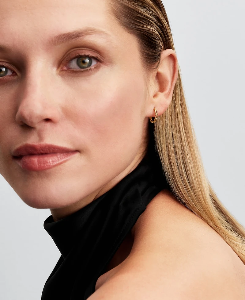 Pandora Era Figaro Hoop Earrings