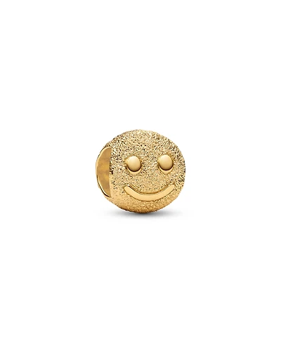 Pandora Textured Happy Face Mini Charm