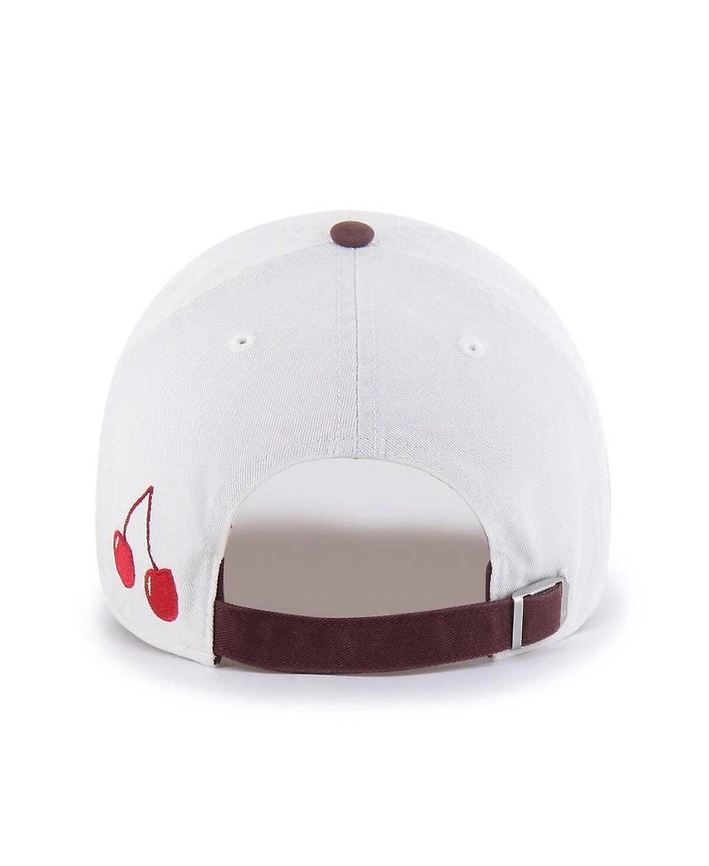 '47 Brand Men's Women's Stone/Burgundy Philadelphia Eagles Love Letter Clean Up Adjustable Hat
