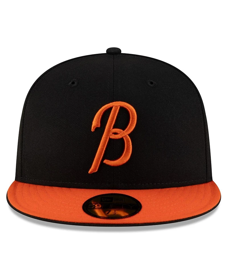 New Era Men's Black/Orange Baltimore Orioles Authentic Collection 59FIFTY Fitted Hat