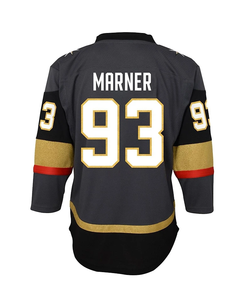 Outerstuff Big Boys and Girls Mitch Marner Gray Vegas Golden Knights Home Replica Jersey