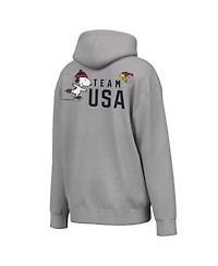 Outer stuff Men's Heather Gray Team x Peanuts Spirit Hoodie
