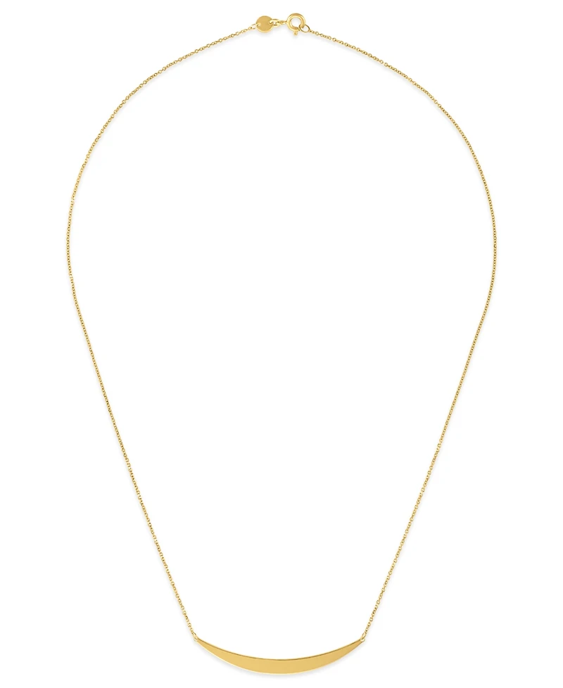Macy's Polished Smile Necklace in 10k Gold