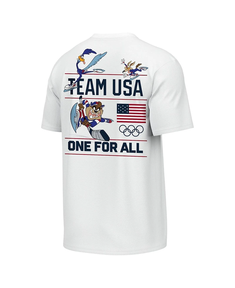 Outerstuff Men's White Team x Looney Tunes Skate Rush T-Shirt