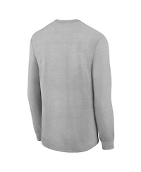 Nike Big Boys and Girls Gray New England Patriots 2025 Afc Champions Locker Room Trophy Collection Long Sleeve T-Shirt