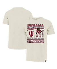 47 Brand Men's Natural Indiana Hoosiers College Football Playoff 2025 National Champions Big Tall Mascot T-Shirt