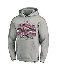 47 Brand Men's Gray Indiana Hoosiers College Football Playoff 2025 National Champions Big Tall Headline Hoodie