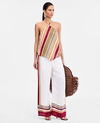 I.n.c. International Concepts Women's Printed Halter Top, Macy's Exclusive