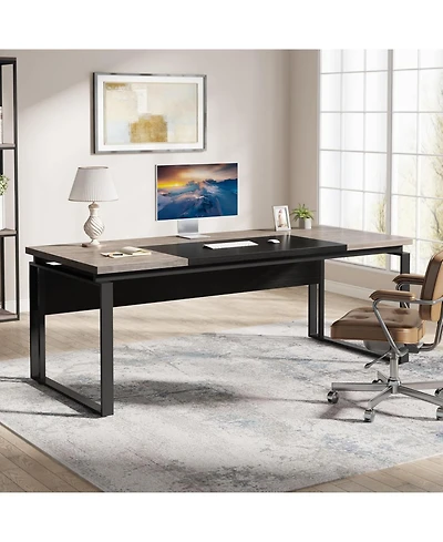 Tribesigns 63" Computer Desk Home Office Writing Table for Workstation