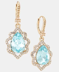 Marchesa Pave & Pear-Shape Crystal Drop Earrings