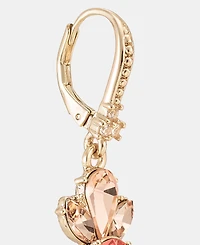 Marchesa Crystal Cluster Flower Double Drop Earrings